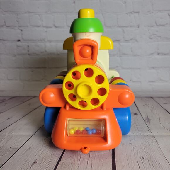 Child Guidance Busy Choo-Choo Train Vintage 1982 Toddler Push Toy Sensory - Picture 2 of 7